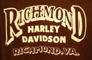 Harley Davidson 3D Survivors Tshirt Wolf Richmond VA 1989 Thin 50/50 Mens XL 8
