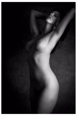 0088 Semi Nude Female Breast Model Fine Art Photograph