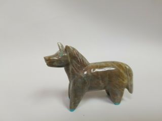 Horse Fetish,  Picasso Marble Stone,  Artist Enrike Leekya (zuni)
