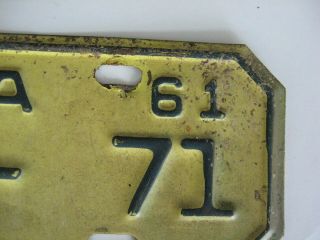 1961 Florida Motorcycle License Plate 28 - 71 3