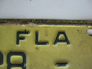 1961 Florida Motorcycle License Plate 28 - 71 4