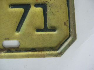 1961 Florida Motorcycle License Plate 28 - 71 8