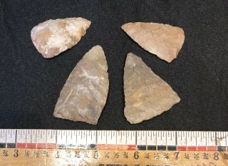 Indian Artifacts Authentic Arrowheads Upper Mercer Blades Ohio
