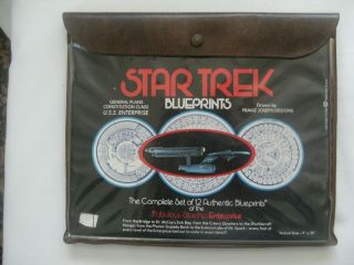 Vintage Ballantine Books Star Trek 12 Piece Set Starship Enterprise Blueprints
