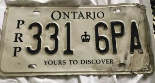 Ontario Canada Circa 2013 Prp Apportioned Truck License Plate