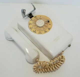 Vintage 1964 Wall Rotary Telephone Antique Landline Phone Northern Electric