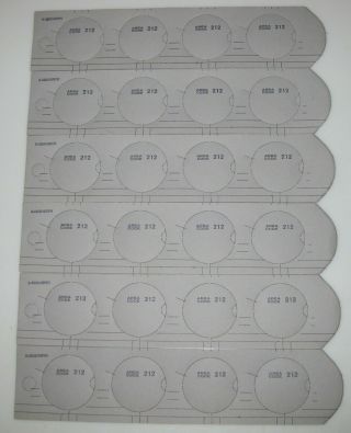 24 Bell System Area Code 212 Rotary Dial Number Cards (nos)