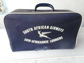 South African Airways Flight Bag Early 1960s Probably Cabin Crew Vintage