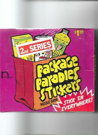 2000 Package Parodies Stickers Series Two Full Box