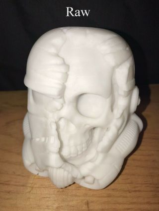 Star Wars Death Stormtrooper Skull Zombie Helmet 4.  5 " 3d Printed Collectible