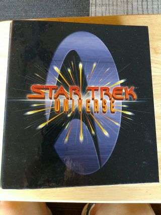Star Trek Universe Binder Trivia Book 120,  Cards Tabs Tng Dsn Voyager Movie