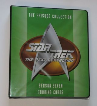Star Trek Tng Next Generation Season 7 Binder,  Base Set,  Plus,  (includes Pages)