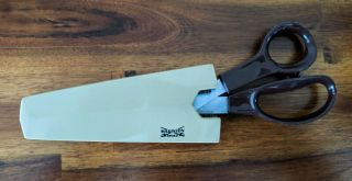 Vintage Wilkinson Sword Steel Scissors Shears w/Self Shapening Case 2