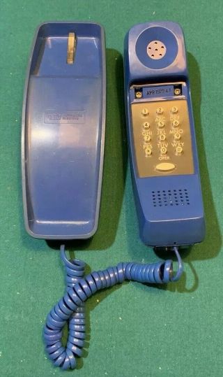 Vintage Automatic Electric Gte Blue Styleline Push - Button Telephone – 1979