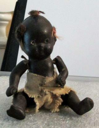 Vintage Black Americana Baby Doll Bisque Jointed