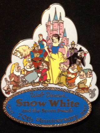 Disneyshopping.  Com - Snow White & The Seven Dwarfs 70th Anniversary Jumbo Pin