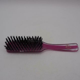 Pink Goody Vintage Hair Brush Stiff Nylon Bristles Made In Usa