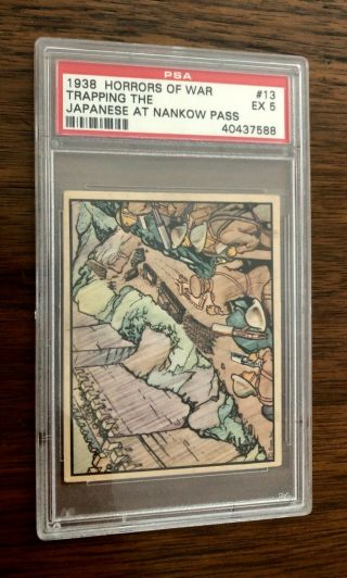 1938 Horrors Of War 13 Trapping The Japanese At Nankow Psa Graded 5 Ex