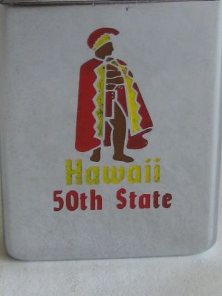 Vtg 1968 ZIPPO SLIM HAWAII 50TH STATE ADVERTISING CIGARETTE LIGHTER TIKI 2