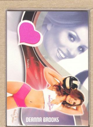 Deanna Brooks 5 2013 Bench Warmer Bubble Gum Authentic Swatch - Pink