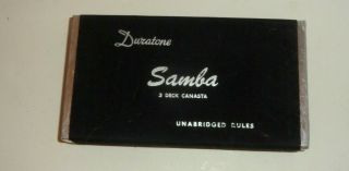 3 decks Vintage Pin - Up Girl Duratone Samba 3 deck canasta Playing Cards 2