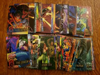 1996 Dc Outburst Firepower Trading Cards Near Complete Set 68 Of 80