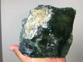 Top Quality Gem Green Agate Rough - 3.  5 Lbs - From India