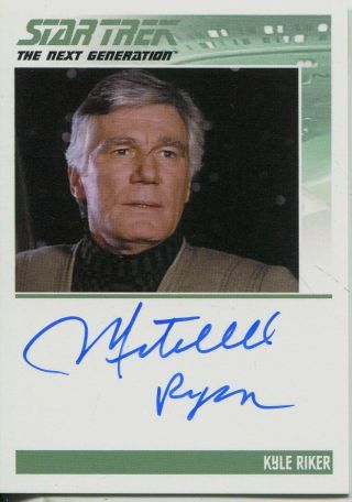 Star Trek Tng Portfolio Prints Series 2 Autograph Mitchell Ryan