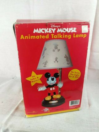 Mickey Mouse Animated Talking Lamp With Lamp Shade Great