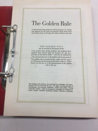 Vintage Lutterloh System International The Golden Rule Pattern Making System 7
