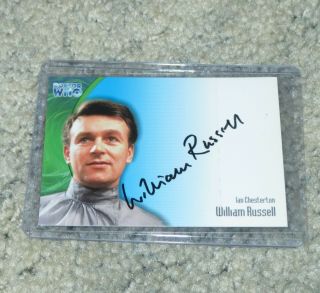 Doctor Who : William Russell As Ian Chesterton Autograph Card Au7,  Strictly Ink
