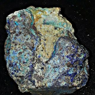 Arizona Natural Azurite/malachite Crystal Ore.  Weighs 534.  8g.  Gorgeous Rock