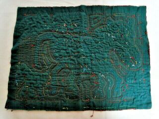 Vintage Handmade Kuna Indian Mola San Blas Panama Textile Art Fabric 1 4