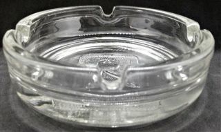 Vintage Round Glass Playboy Club Ashtray with Embossed Bunny - 4