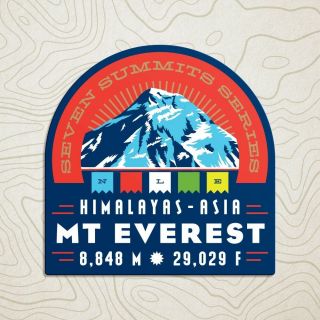 Mt.  Everest Seven Summits Decal Sticker