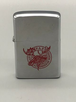 Zippo Lighter P.  A.  P.  Loyal Order Of Moose - Great looking lighter 2