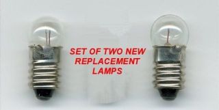 2 Mini Lamps / Bulbs For Any Zenith 1000 Or 3000 Series Transoceanic Radio