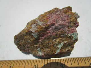 Fluorescent Mineral Rock Rare Grape Willemite Fluorapatite Garnet And Unknwn C16