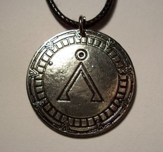 Stargate Sg - 1 Earth Symbol In Gate Necklace Rope Chain Tv