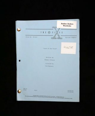 X - Files Script 9x05 The Lord Of The Flies Mulder Scully Anderson Duchovny