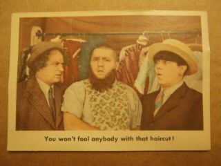 1959 Fleer Three Stooges Trading Cards 64 Ex " You Won 