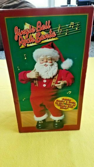 Jingle Bell Rock Santa 1st Edition Dancing & Sings Box Christmas Fantas