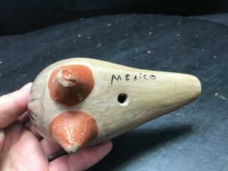 Vintage Multi Color Hand Painted Ceramic Bird from Mexico 21 4