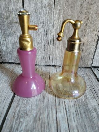 204 2 Devilbiss Vintage Perfume Bottle Glass