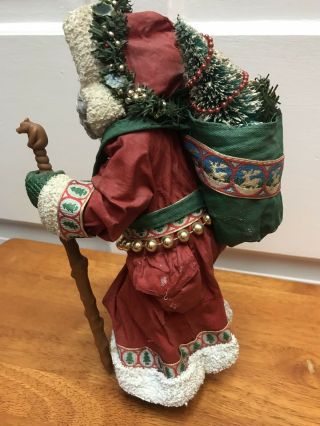 Christmas Santa By Clothtique Stands At 10.  25 inches (Peace on Earth) 15009 5