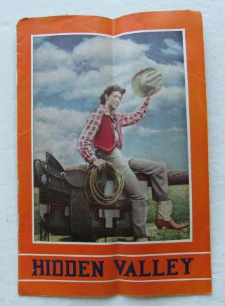 Promotional Travel Booklet For Hidden Valley Dude Ranch,  Lake Luzerne N.  Y.  C45