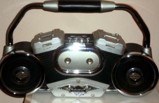 Harley Davidson Nashville Am - Fm Port.  Stereo Radio Cassette Player In Orig.  Box