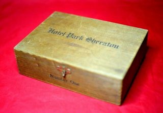 Hotel Park Sheraton.  Number One.  Very Rare Vintage Cigar Box