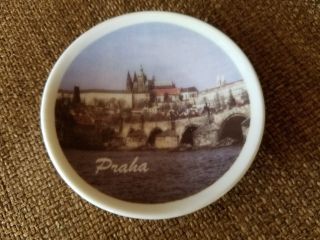 Praha Czech Republic Souvenir Ceramic Miniature Plate