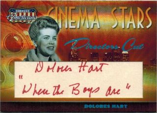 Americana 2008: Cinema Star Directors Cut Card Of Dolores Hart Cs - 36,  005/100